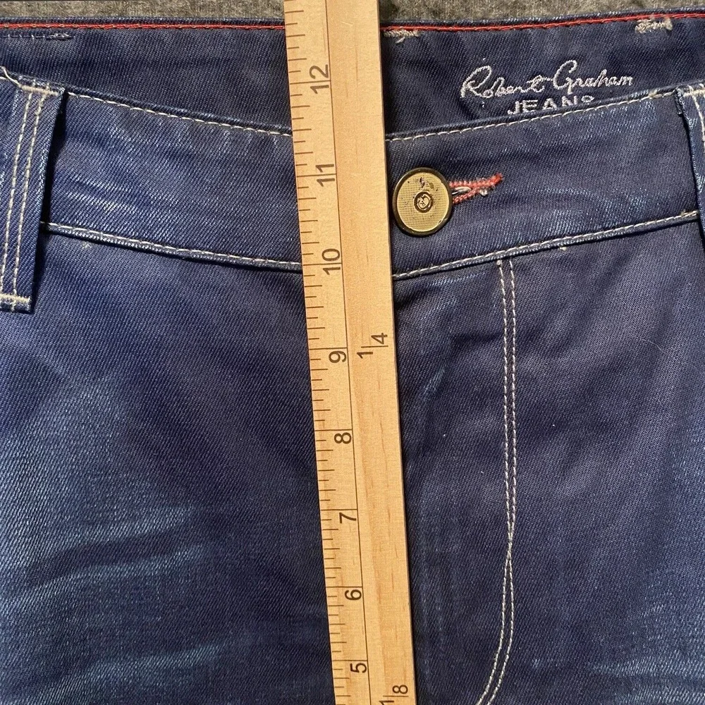 Robert Graham Jeans Mens 40x29 Blue Slim‎ Jim Dark Wash Denim 100% Cotton Italy